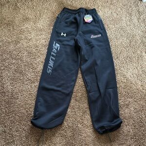 Southern Illinois University SIU Saluki Men XS Under Armour Black Joggers